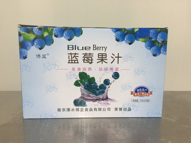 蓝莓果汁盒装